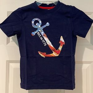 NWT Gymboree Navy SS T-Shirt Anchor design Size 5